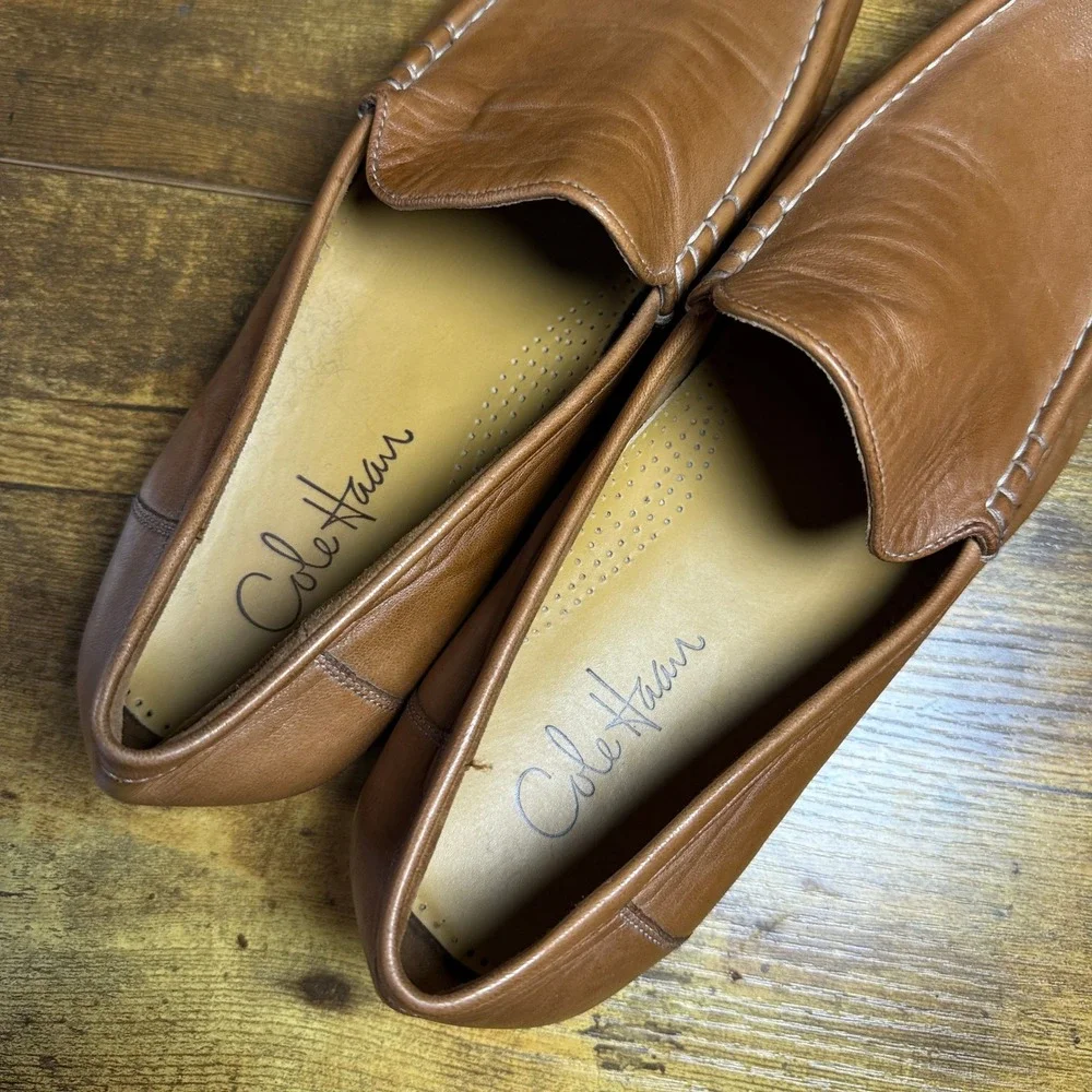 Cole Haan Venetian C08133 British Tan Leather Loafers Mens 11 M